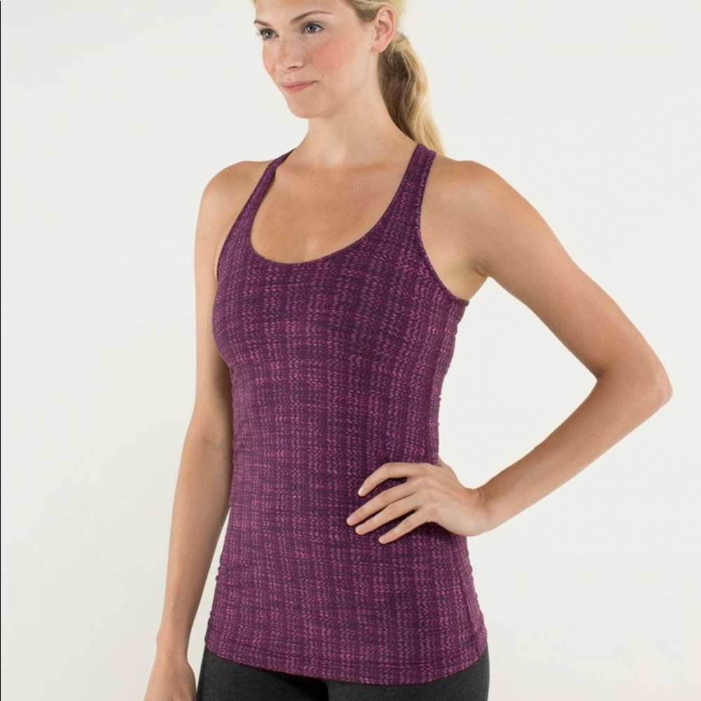SOLD Lululemon Racerback Tank Cool Burgundy SZ 4